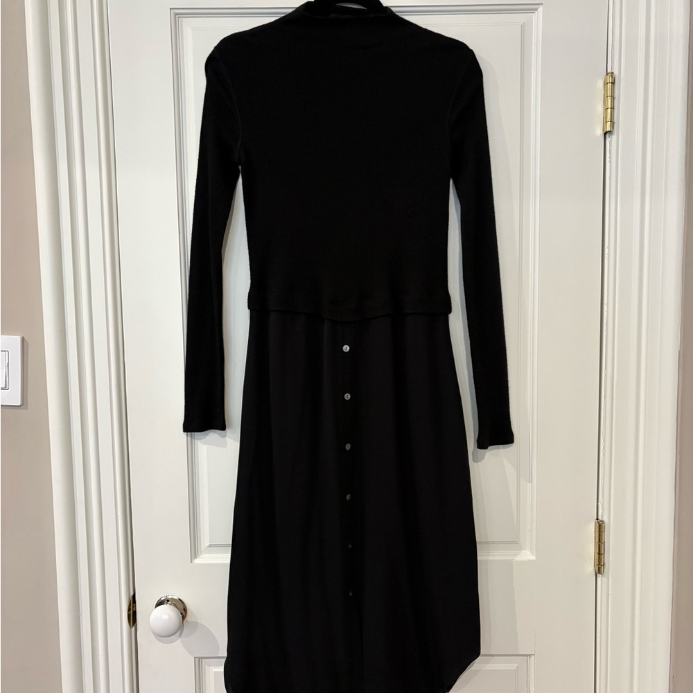 Theory Black Long Sleeve Dress